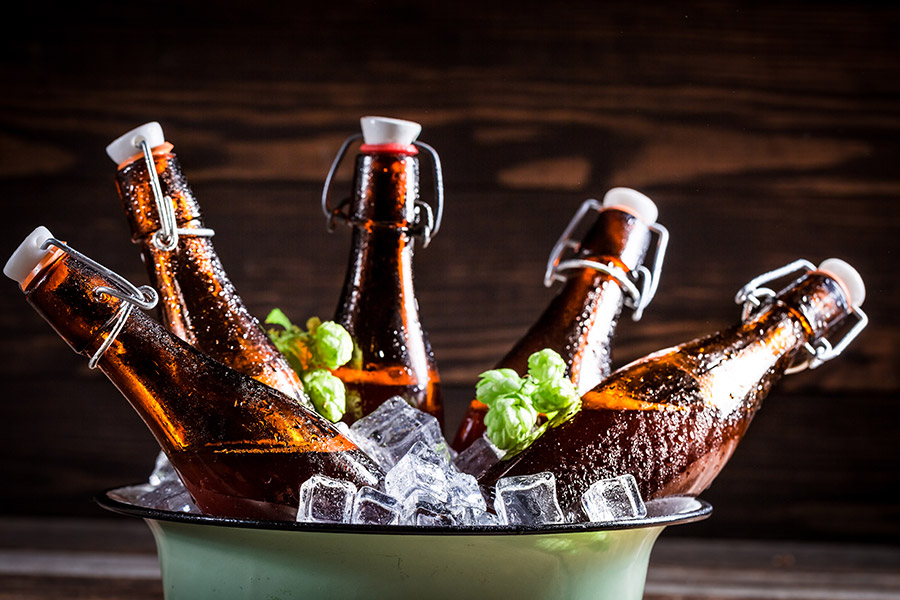 Bier und Getränke aus dem Supermarkt